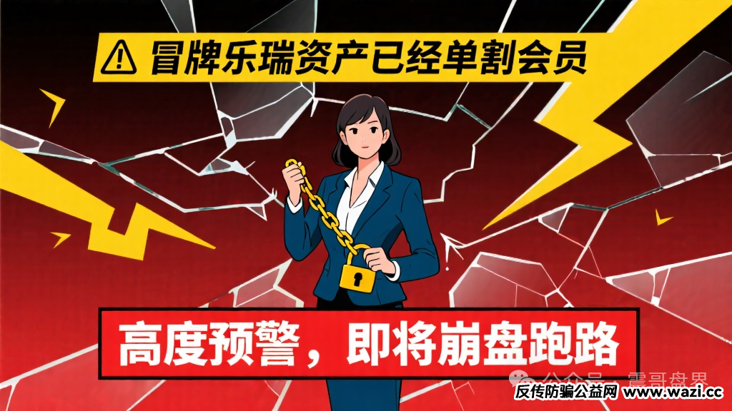 【乐瑞资产】已经单割会员,高度预警,即将崩盘跑路!