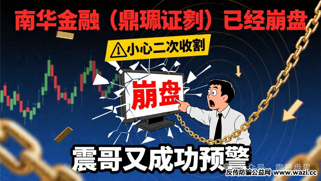 南华金融（鼎珮证劵）已经崩盘，小心二次收割！