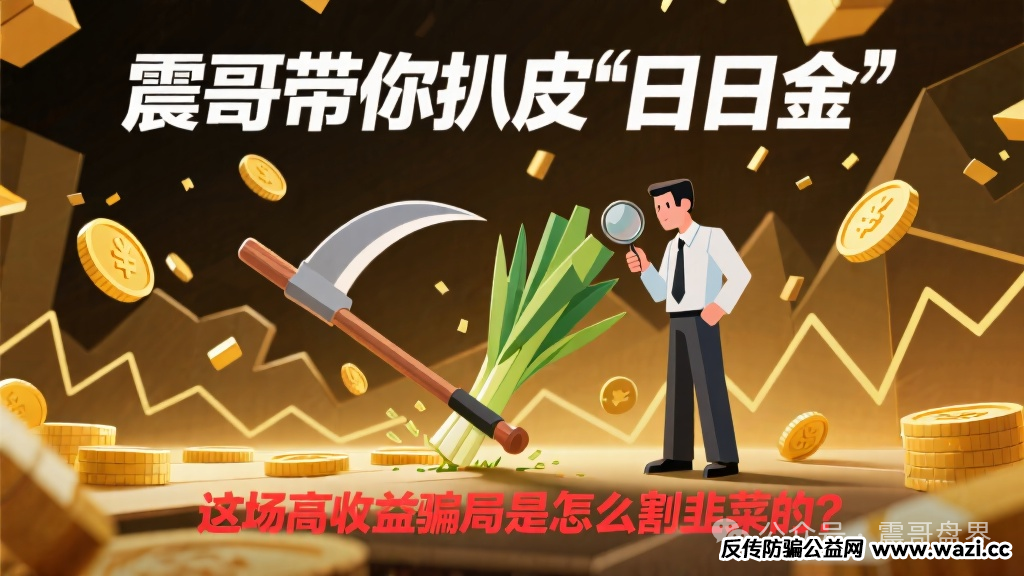 揭秘【日日金】这场高收益骗局是怎么割韭菜的？
