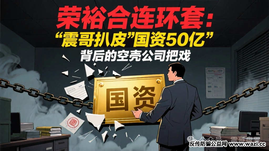 【荣裕合】连环套:震哥扒皮"国资50亿"背后的空壳公司把戏!