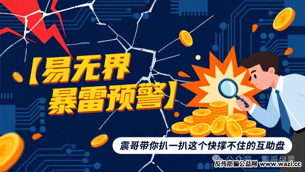 【易无界】暴雷预警；带你扒一扒这个快撑不住的互助盘！