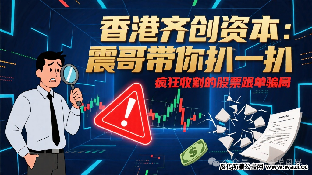 【香港齐创资本】这个疯狂收割的股票跟单骗局！