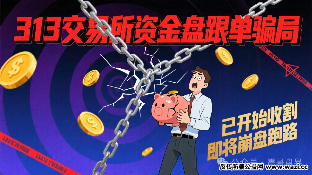 【313交易所】资金盘骗局，已经开始单割会员，即将崩盘跑路！