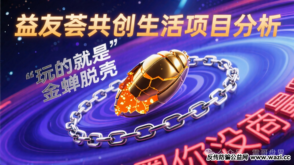【益友荟】共创生活项目分析，玩的就是金蝉脱壳，圈你没商量！