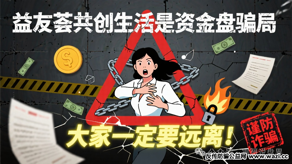 谨防诈骗【益友荟】共创生活是资金盘骗局，大家一定要远离！