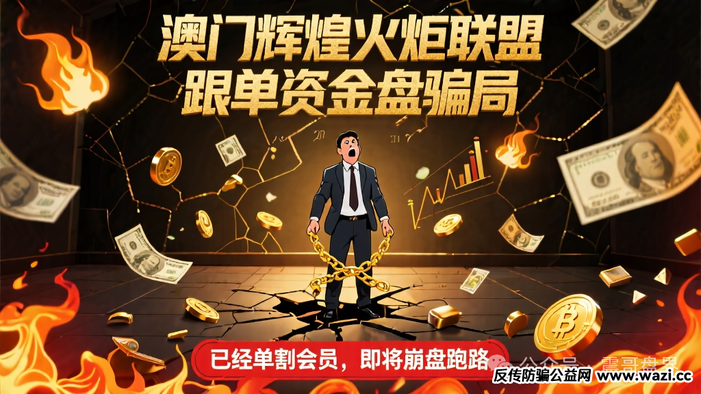 【澳门辉煌火炬联盟】跟单资金盘骗局,即将崩盘跑路!