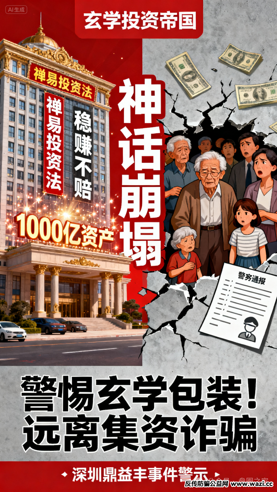 【深圳鼎益丰】暴雷:一场用 “玄学” 包装的千亿骗局,50 万投资者血本无归