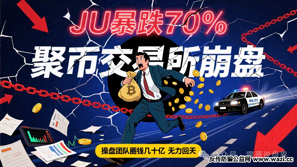 JU暴跌70%,聚币交易所崩盘,操盘团队圈钱几十亿,无力回天