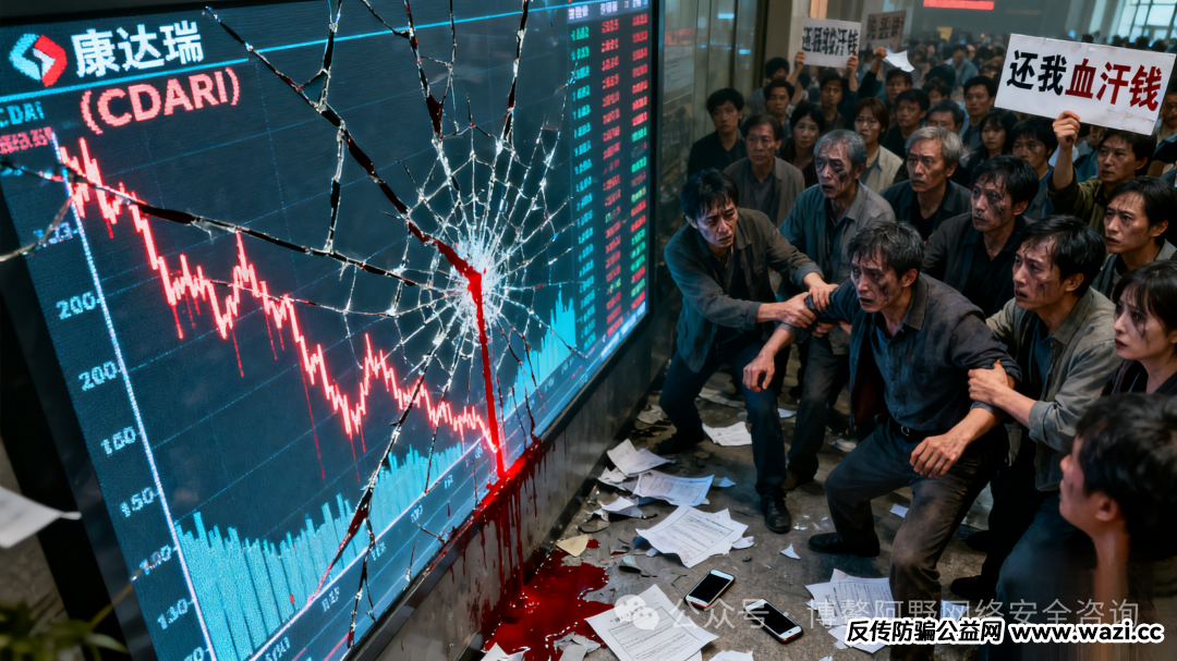 【康达瑞(CDARI)】崩盘:几十亿资金蒸发,投资者血本无归!