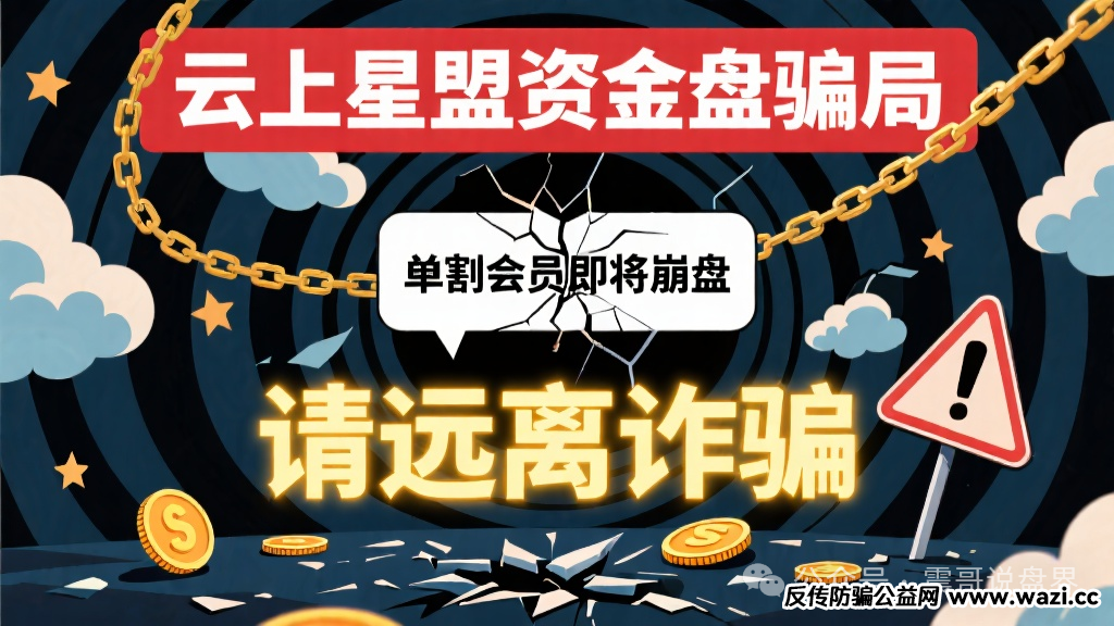 【云上星盟】资金盘骗局，已经单割会员即将崩盘，请远离诈骗！