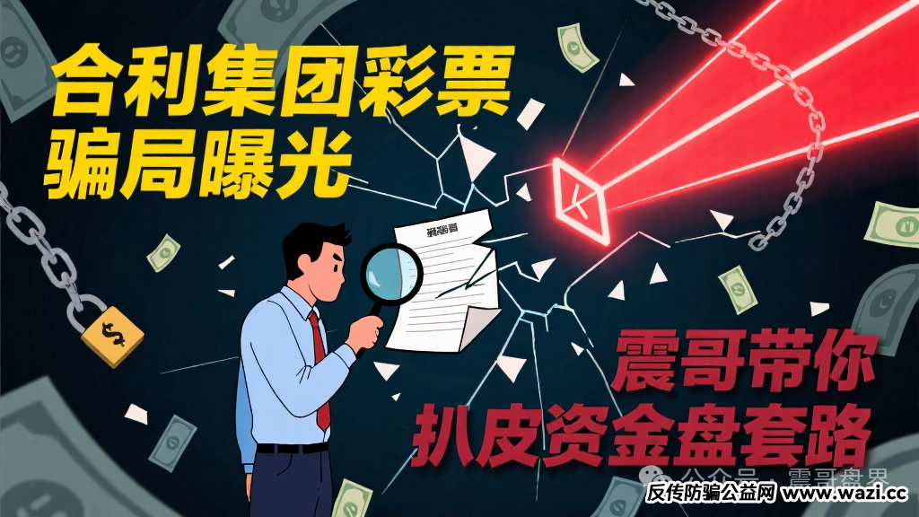 【合利集团】彩票骗局曝光,带你扒皮资金盘套路!